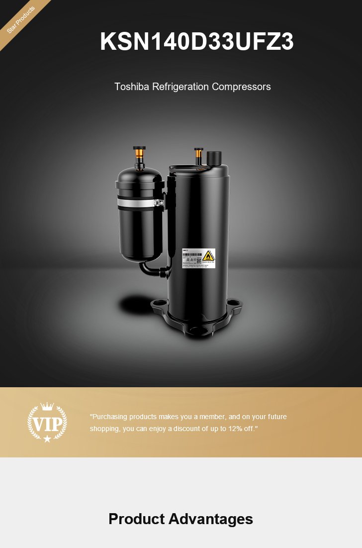 Toshiba Compressor KSN140D33UFZ3, technical parameters pdf, structure diagram